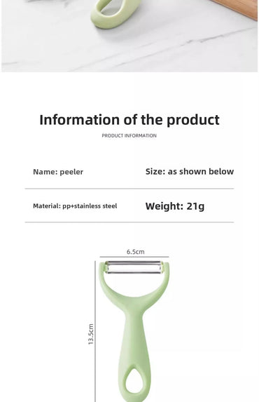 Stainless Steel Vegetable & Fruit Peeler with PP Handle, Ergonomic Potato Peeler