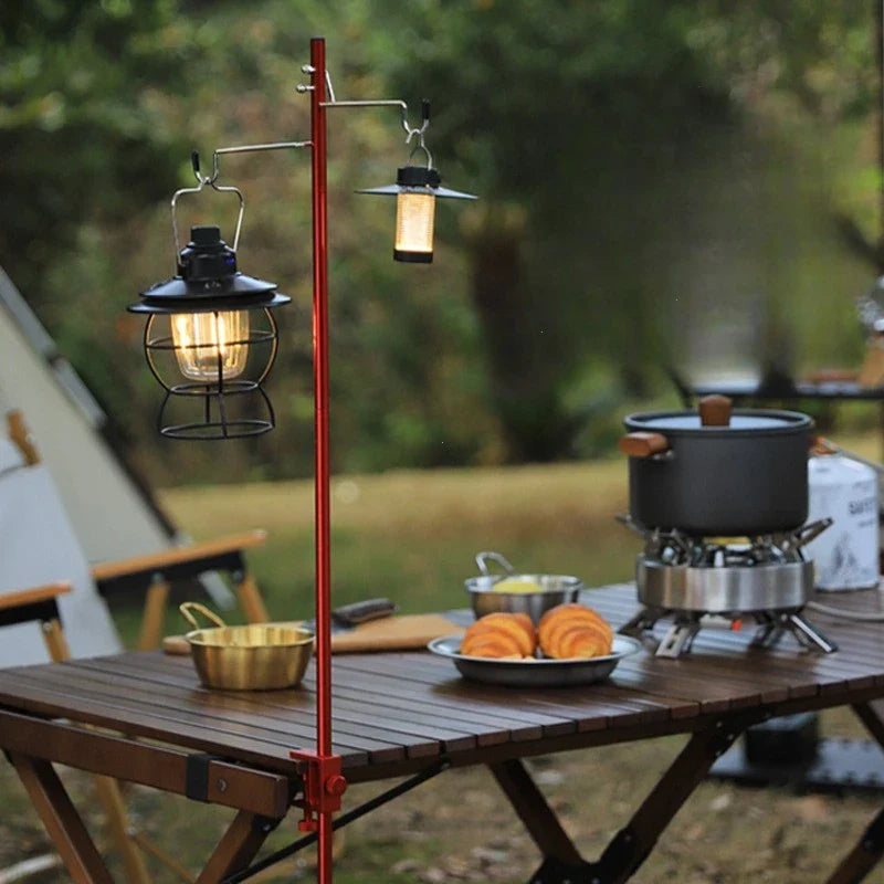 Camping Lantern Stand Ultralight Table Lamp Hanger Portable Detachable