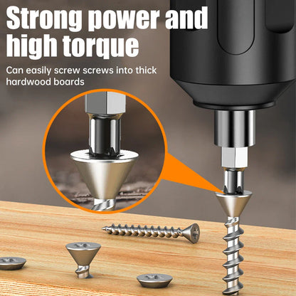 USB Rechargeable Cordless Electric Screwdriver - Precision Wireless Drill with Bit Kit