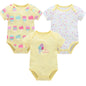 3/6 PCS Baby Cotton Bodysuits Set Short Sleeve Summer Outfits for Newborn Boys & Girls 0–12 Months
