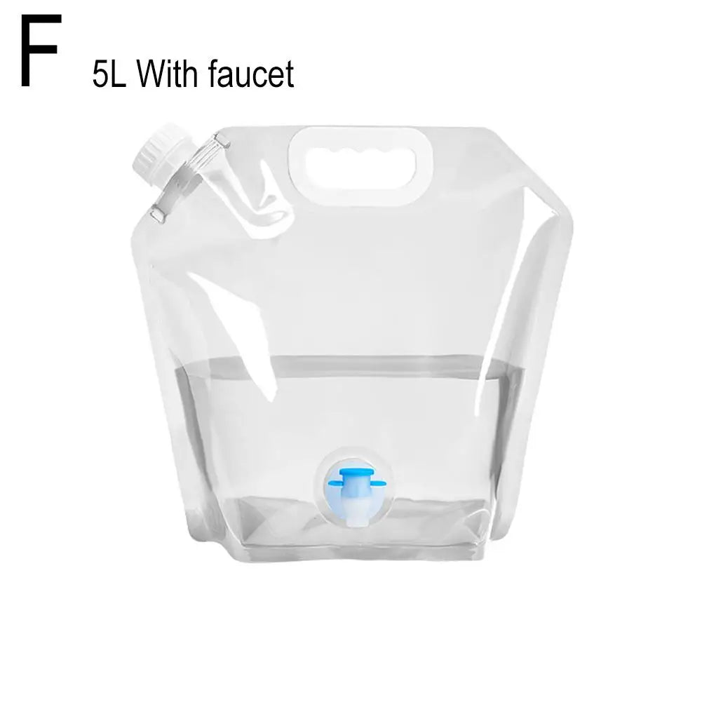 5/10l Portable Camping Water Bag Foldable Drinking Water Bucket Large
