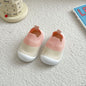 Baby Anti-Slip Breathable First Walker Crib Socks with Rubber Sole (11.5–15.5 cm / 4.5–6.1 in)