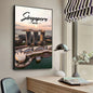 Famous Travel CitiesKuala Lumpur_Dubai_Amsterdam_Lisbon_ Poster HD Posters Home Room Bar Cafe Decor Art Wall Painting Picture