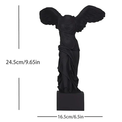 Greek Statue Resin Roman Louvre Winged Victory Goddess Figurine Angel Sculpture Home Decor Living Room Office Ornament