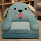 Foldable Kids Cartoon Sofa Bed — Plush Toddler & Baby Seat, Princess Nap Cushion