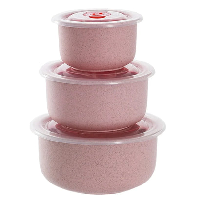 3PCS Bento Food Storage Containers – Microwaveable Meal Prep Box