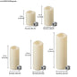 10-120pcs Flameless LED Flickering Pillar Candles – Battery-Operated, Safe, and Reusable for Weddings, Parties, and Home Décor