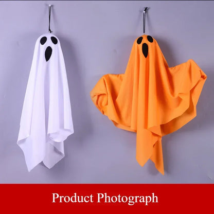LED Ghost Halloween Hanging Decoration - White or Orange