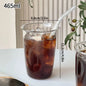 Aesthetic Borosilicate Glass Coffee Cups – Heat-Resistant Iced Coffee & Tea Glasses, 350ml (12oz) & 465ml (16oz)