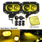 4 in (100 mm) LED Pod Light - Combo Spot + Flood Beam 9-30V Driving Work Fog Light for Car Motorcycle ATV UTV SUV Off-Road 4x4 Boat Truck