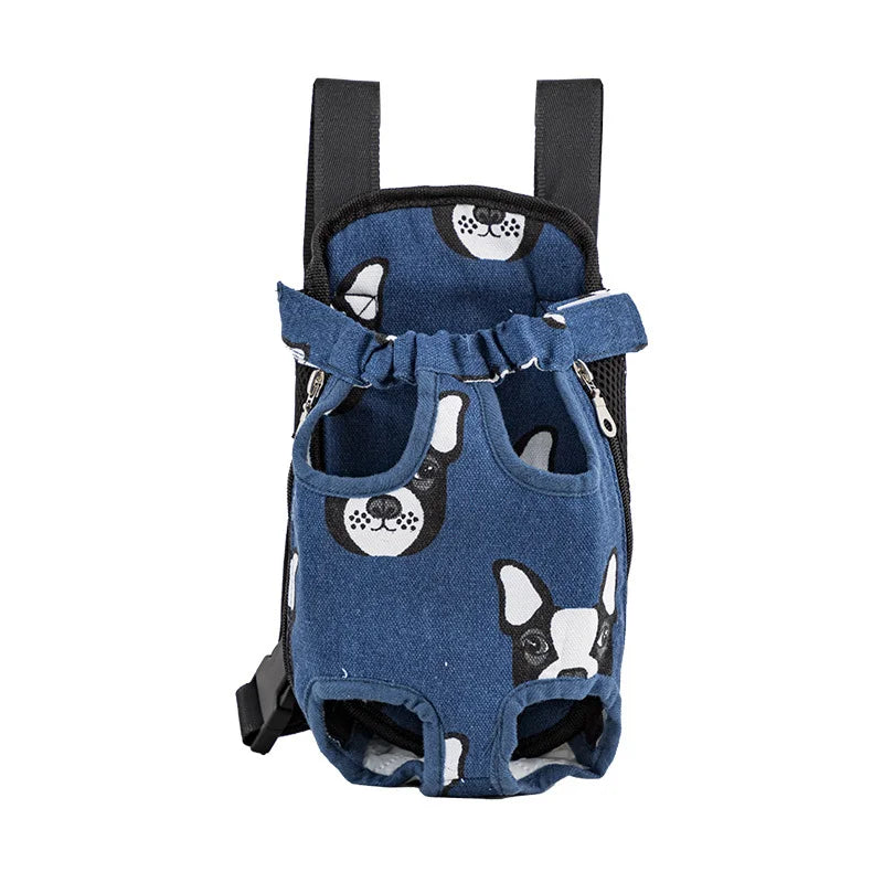 Adjustable Double-Shoulder Pet Carrier Backpack – Breathable Cat & Small Dog Travel Bag, Hands-Free Hiking Carrier