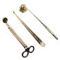 3-Pack Candle Wick Trimmer, Snuffer and Wick Hook Set Stainless Steel Portable Candle Accessories
