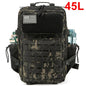 25L & 45L Tactical Backpack for Men & Women – Laser-Cut MOLLE Hiking Daypack, School & Gym Rucksack with Dual Bottle Holders
