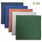 5-Pack Men's Microfiber Pocket Squares 12.6 in (32 cm) - Jacquard Woven Wedding & Formal Handkerchiefs, Assorted Patterns