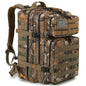 45L (11.9 gal) Tactical Backpack – Large Capacity Molle 3-Day Assault Pack for Hiking, Camping & Trekking