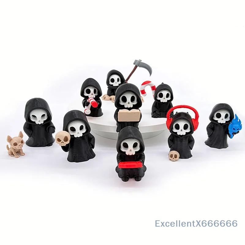 Gothic Grim Reaper Figurine, A1-A9 Design Variants