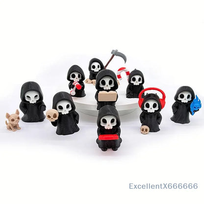 Gothic Grim Reaper Figurine, A1-A9 Design Variants