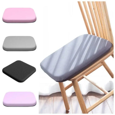 Memory Foam Seat Cushion for Office & Car – Breathable Polyester-Cotton Chair Pad, Removable Washable Cover – S 35x35x3cm (13.78x13.78x1.18in) / M 40x40x4cm (15.75x15.75x1.57in)