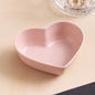 Heart-Shaped Wheat Straw Seasoning Dish - Eco-Friendly Dipping Bowl for Snacks & Condiments