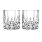 Embossed Crystal Whiskey Tumbler 230ml (7.8 fl oz) - Available in 1/2/4/6-Pack for Bar & Home