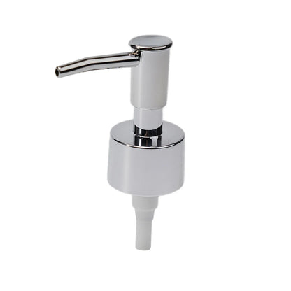 28/400 Thread Reusable Soap Dispenser Pump Head Brushed Finish Replacement for Kitchen & Bathroom Bottles