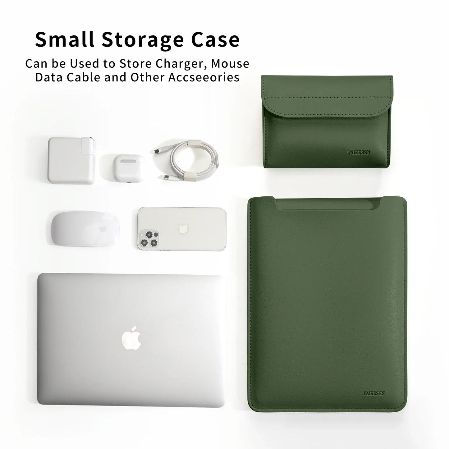 PU Laptop Sleeve Case 13–16 Inch — Protective Notebook & Tablet Cover