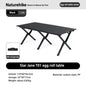 Portable Foldable Camping Picnic Table – Roll-Up Color Block Desktop, Carbon Steel Frame (Small/Medium/Large)