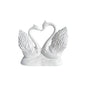 1 Piece of Simple and Modern Heart-To-Heart Couple Swan Statue Ornament, Romantic Love Home Decoration, Romantic Art Sculpture for Living Room Tabletop