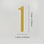 Golden Door Number with Magnets 7cm Metal House Number Apartment Door Number for Outdoor Hotel Home Mailbox Label