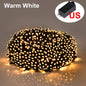 LED Christmas Fairy String Lights 10-100M (33-328 ft) IP65 Waterproof – 110V-220V EU/US Plug, Warm White/White/Multicolor, Dimmable