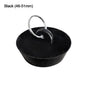 Universal Rubber Sink & Bathtub Drain Stopper Plug — Leakproof Floor Drain Strainer, White