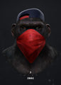 Three Swag Monkeys Canvas Art Posters and Prints Hip Hop Monkey Fashion Paintings on the Wall Art Animals Pictures Room Decor
