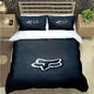 Cartoon Fox 3-Piece Microfiber Duvet Cover Set for Kids & Teens — Twin/Full/Queen/King Options