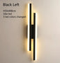 Modern Dimmable LED Wall Sconce 50 cm x 8 cm (19.7 in x 3.1 in) Acrylic Shade Bedside Wall Lamp – Gold / Black