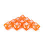 D10 Polyhedral Dice 10-Piece Set for D&D & Tabletop RPGs — Marble & Transparent Styles for Board Games & Parties