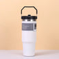 30 Oz Insulated Mug 304 Stainless Steel Drinkware Vacuum Insulation BPA free Tritan Material, Perfect for Iced and Hot Drinks