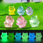 10/50Pcs Simulation Luminous Resin Spider Fairy Garden Miniature Ornaments Decoration DIY Jewelry Making Blind Bag accessories