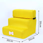 3-Step Pet Stairs for Small Dogs and Cats - Removable Washable Non-Slip Ramp Ladder