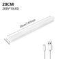 Motion Sensor Rechargeable LED Light for Closet Cabinet Wardrobe, Wireless Under-Cabinet Night Light, 4/8/12/20 in (10/20/30/50 cm)