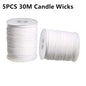 200ft (61m) 24-Ply Braided Cotton Candle Wick Roll – DIY Candle Wicks for Soy, Paraffin & Beeswax