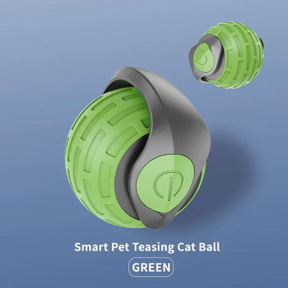Interactive Automatic Rolling Ball Cat Toy — Battery-Powered Self-Playing Teaser for Kittens & Cats