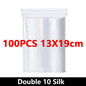 100-Pack Heavy-Duty Clear Resealable Ziplock Bags – Small Plastic Storage Bags for Jewelry, Food & Crafts