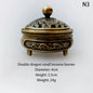 Antique Style Metal Incense Burner Lamp Candle Holder, Conical Aromatherapy Home Decor Gift