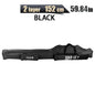 Portable Foldable Fishing Rod Bag Case - Waterproof Oxford Rod Carrier with Reel Storage, 122 / 152 / 182 cm (48 / 60 / 72 in)