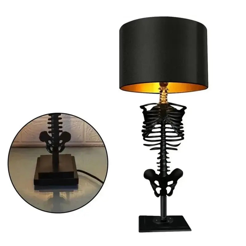 Light Yellow Resin Skull Halloween Night Light