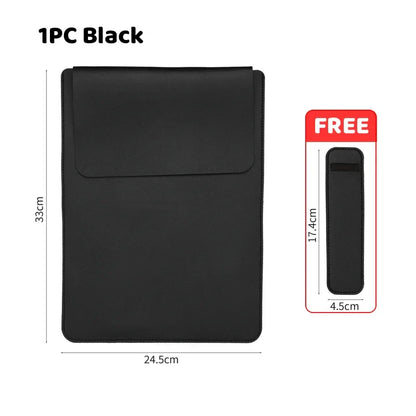 PU 13-Inch Waterproof Laptop Sleeve with Pen Case — MacBook Air/Pro