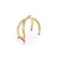 Gold Leaf Ear Cuff Clip-On Earrings for Women — No-Piercing Cartilage Climbers