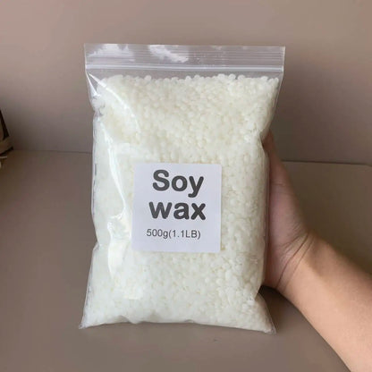 Natural Soy Wax Flakes & Granules for Candle Making — 50g–1000g