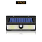 190 LED Solar Wall Light Outdoor – IP65 Waterproof Motion Sensor, 4 Modes for Garden Yard Pathway Door