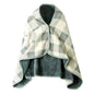 Double-Layer Tartan Plaid Blanket Scarf – Warm Winter Shawl for Women
